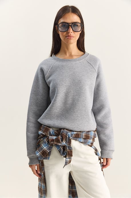 Ontspannen Pasvorm Crewneck Gebreide Sweater - Image 3