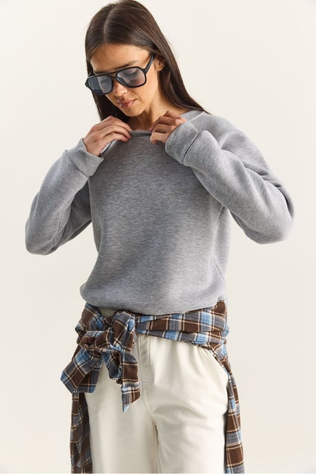 Ontspannen Pasvorm Crewneck Gebreide Sweater - Image 5