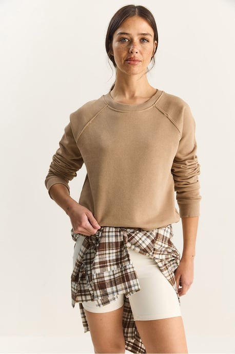 Losse Pasvorm Crew Neck Gebreide Sweatshirt - Image 3
