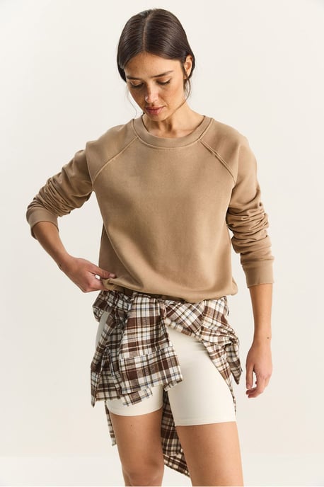 Losse Pasvorm Crew Neck Gebreide Sweatshirt - Image 4
