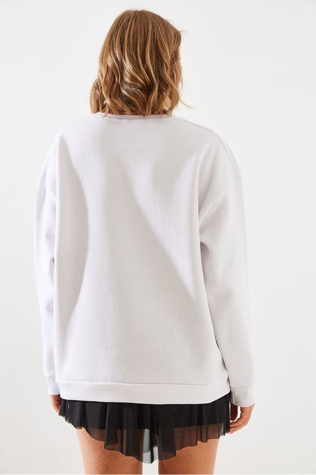 Sweater met Ritsdetail en Ronde Hals - Image 3