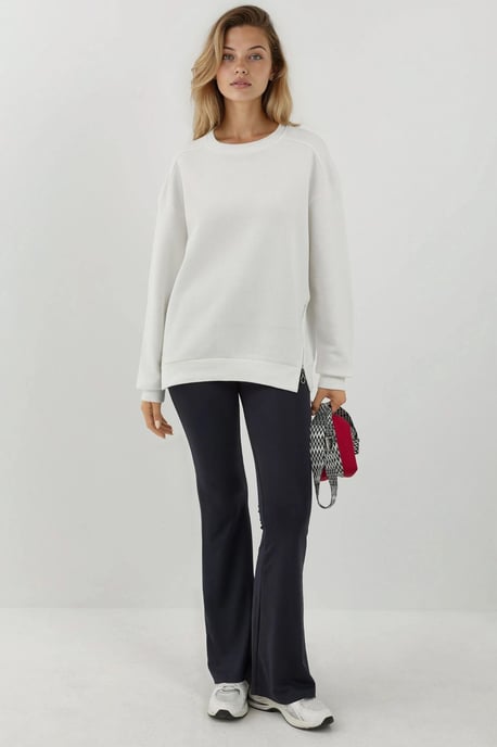 Gestructureerde Sweater met Ritsdetails - Image 5