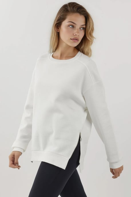 Gestructureerde Sweater met Ritsdetails - Image 6