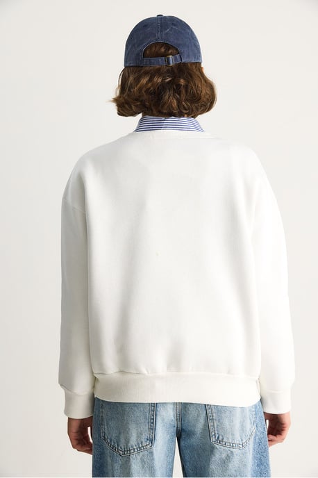 Geborduurd Ronde Hals Langsleeve Sweatshirt - Image 6