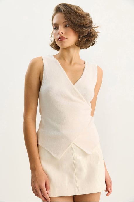 Slim Fit V-hals Gilet met Striksluiting - Image 2