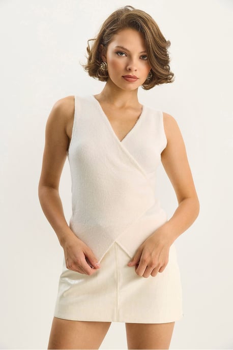 Slim Fit V-hals Gilet met Striksluiting - Image 3