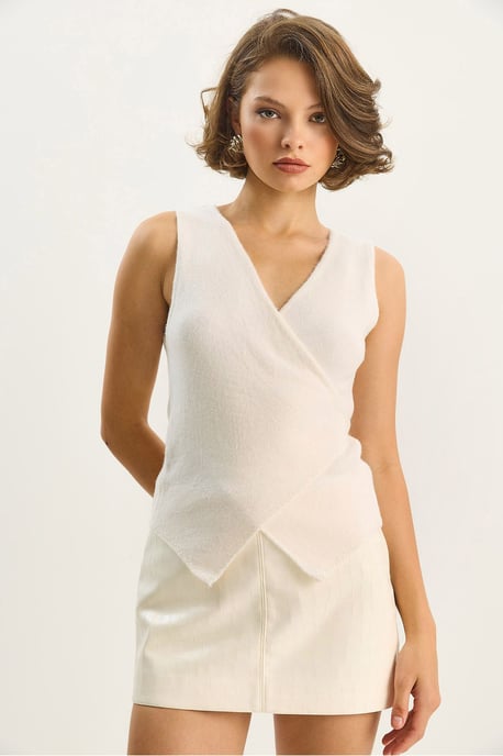 Slim Fit V-hals Gilet met Striksluiting - Image 4