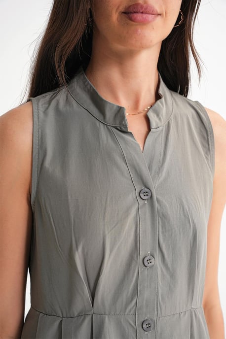 Geknoopte Tippet Kragen Maxi Jurk - Image 6