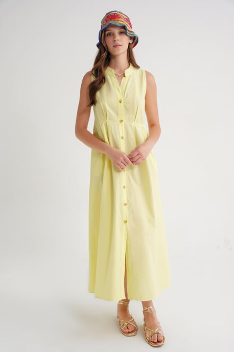 Geknoopte Tippet Kragen Maxi Jurk - Image 2