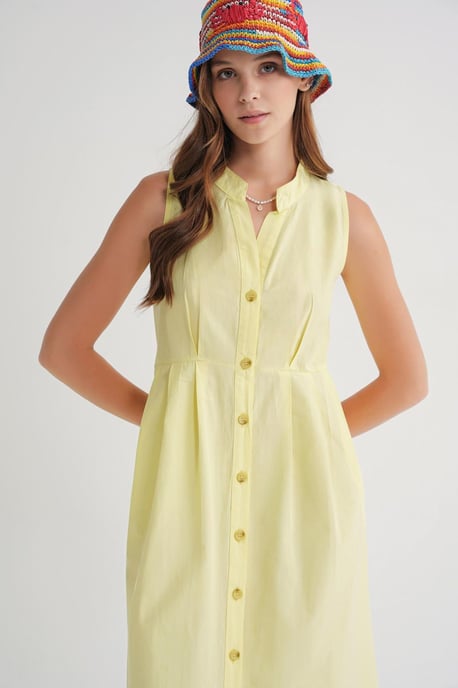 Geknoopte Tippet Kragen Maxi Jurk - Image 3