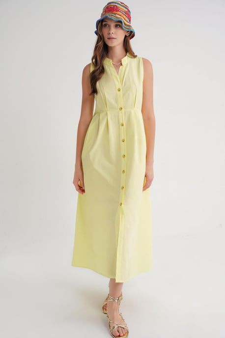 Geknoopte Tippet Kragen Maxi Jurk - Image 4