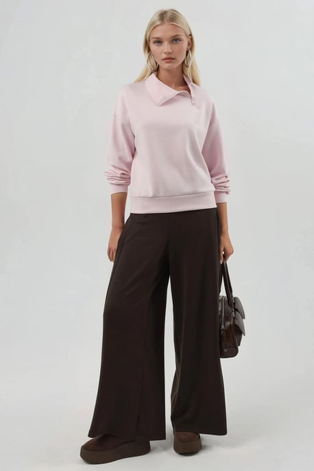 Ontspannen Pasvorm Ritskraag Sweatshirt - Image 5