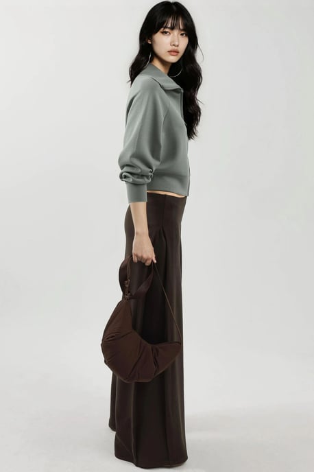 Ontspannen Pasvorm Rits Sweatshirt - Image 2