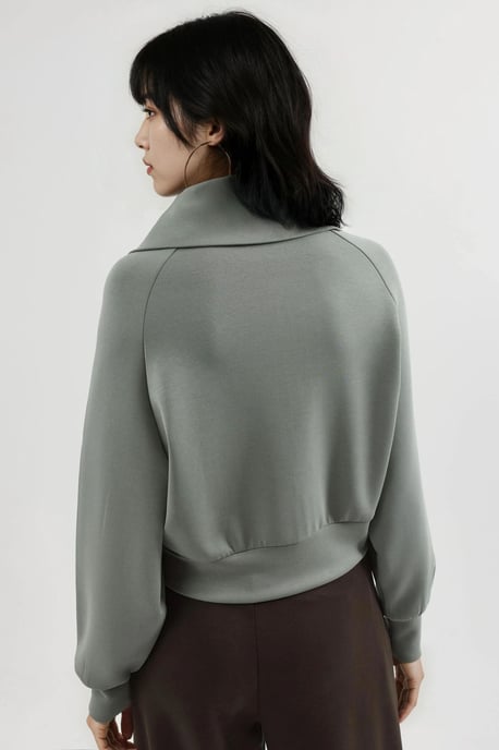 Ontspannen Pasvorm Rits Sweatshirt - Image 3