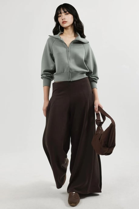 Ontspannen Pasvorm Rits Sweatshirt - Image 5