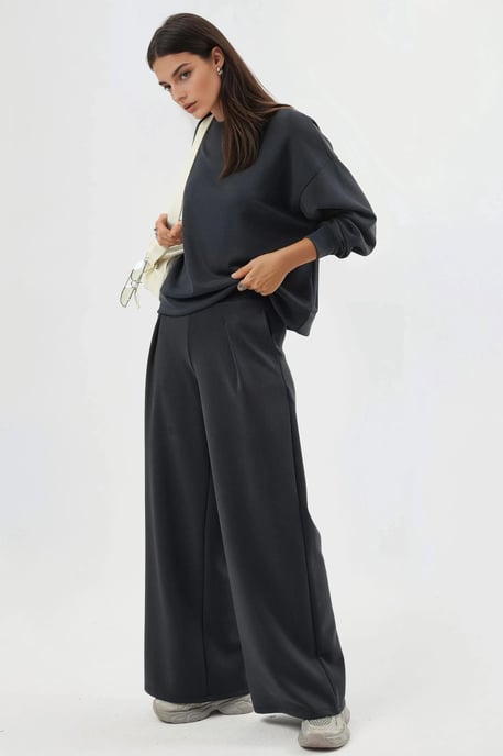 Ontspannen Pasvorm Crewneck Modal Sweatshirt - Image 5