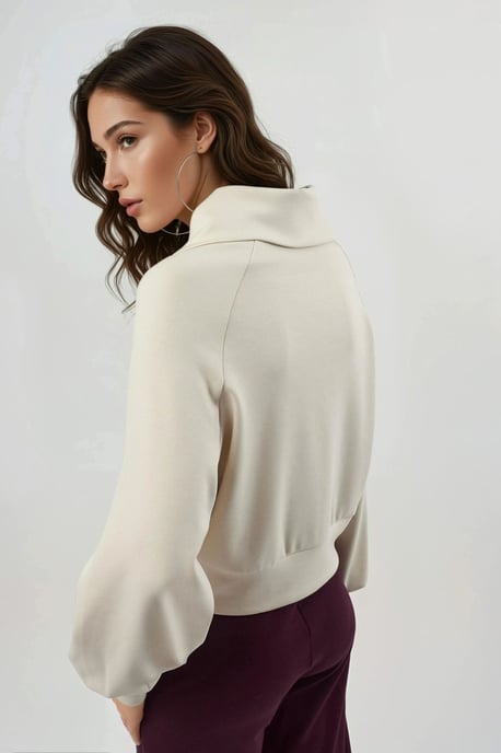Ontspannen Pasvorm Met Rits Sweatshirt - Image 3