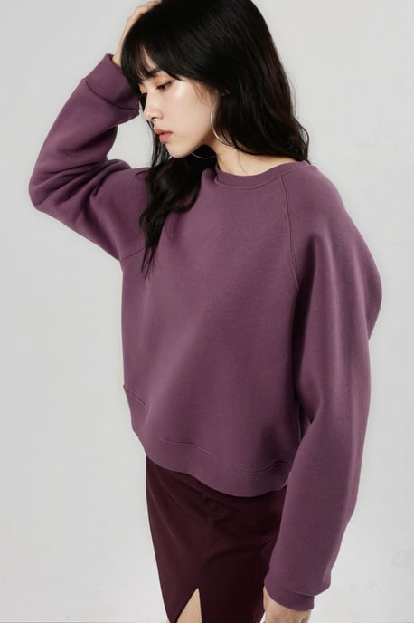 Ronde Hals Langemouwen Gebreid Sweatshirt - Image 2