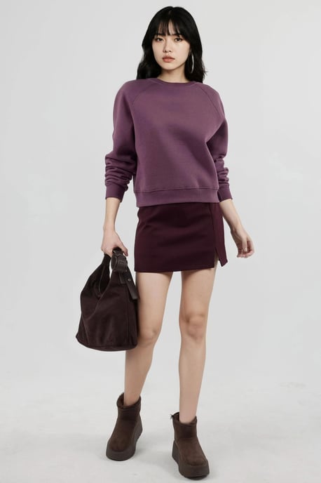 Ronde Hals Langemouwen Gebreid Sweatshirt - Image 4