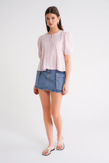 Rimpelige Coltrui Blouse - Image 2