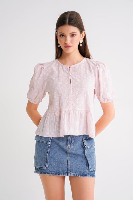 Rimpelige Coltrui Blouse - Image 4