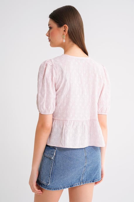 Rimpelige Coltrui Blouse - Image 6