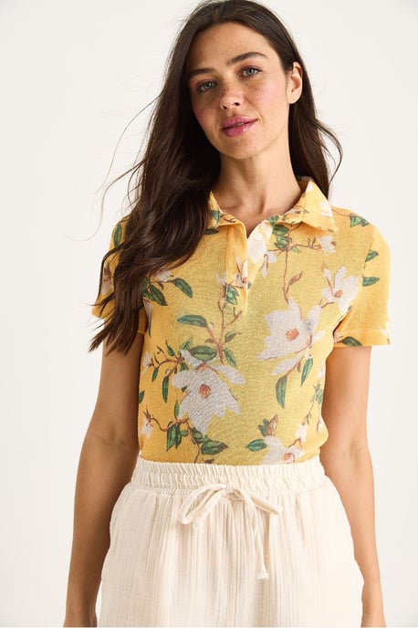 Blouse met Bloemmotief Polo-Shirt - Image 2