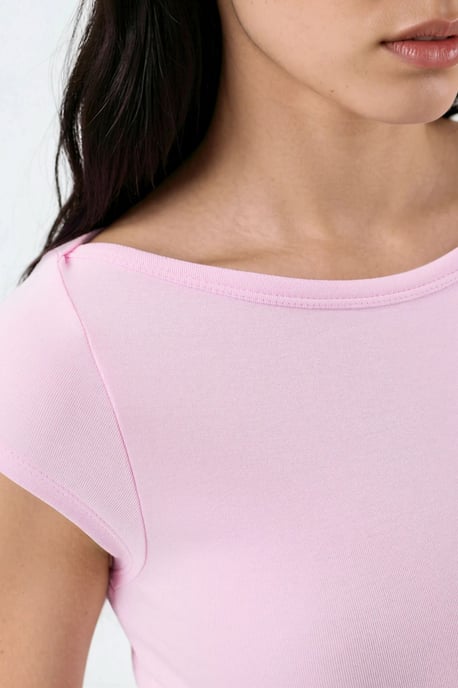 Slim Fit Boothals Blouse - Image 6
