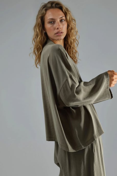 Lange Mouw Losse Pasvorm Kimono - Image 2