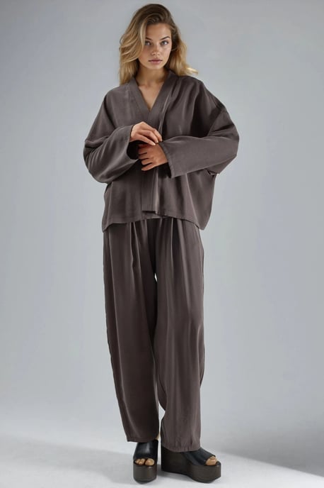 Lange Mouwen Losse Pasvorm Kimono - Image 4