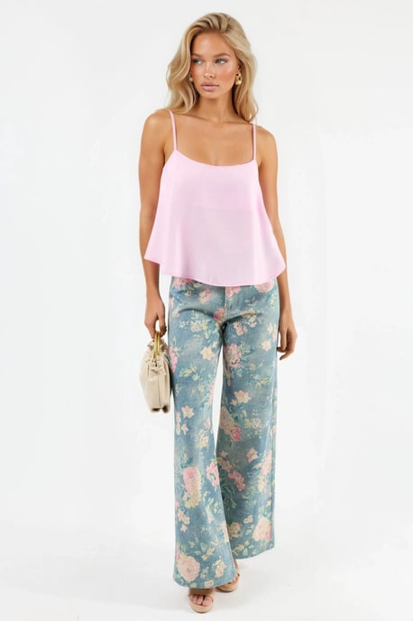 Vierkante Hals Crop Top - Image 2