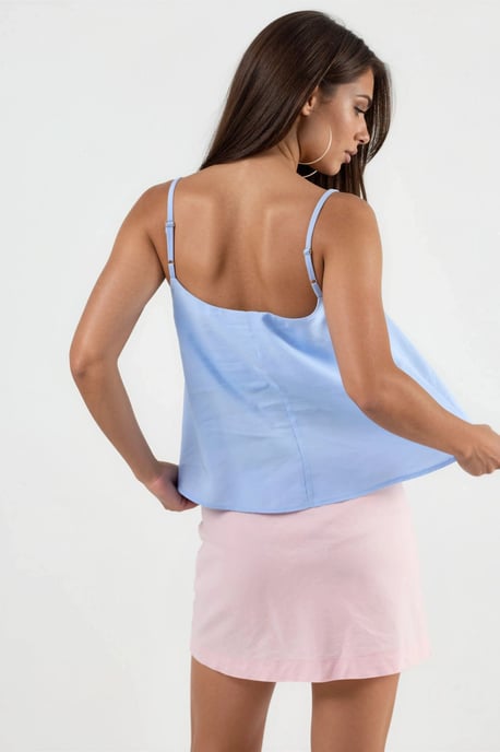 Vierkante Hals Crop Top - Image 2