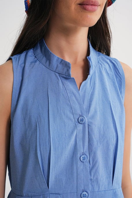 Geknoopte Tippet Kraag Maxi Jurk - Image 6