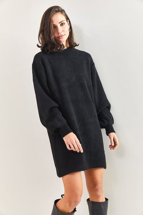 Textured Gebreid Jurk - Image 4