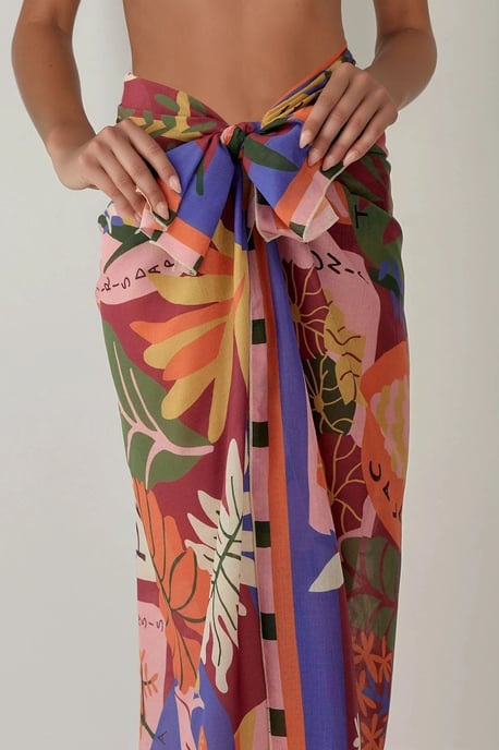 Geprinte Strand Maxi Cover-Up - Image 4