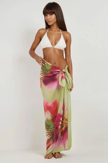 Bedrukte Strand Maxi Cover-Up - Image 2