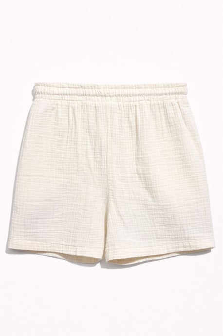 Hoge Taille Textuur Katoenen Shorts - Image 3
