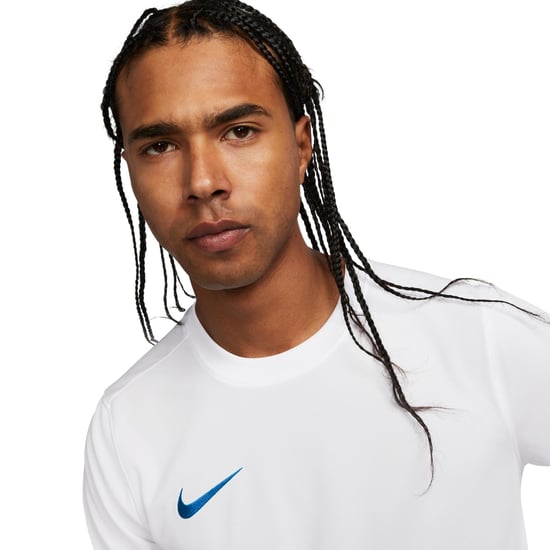 Nike Heren Dry Park VII trui met korte mouwen (Wit/blauw) - Image 3