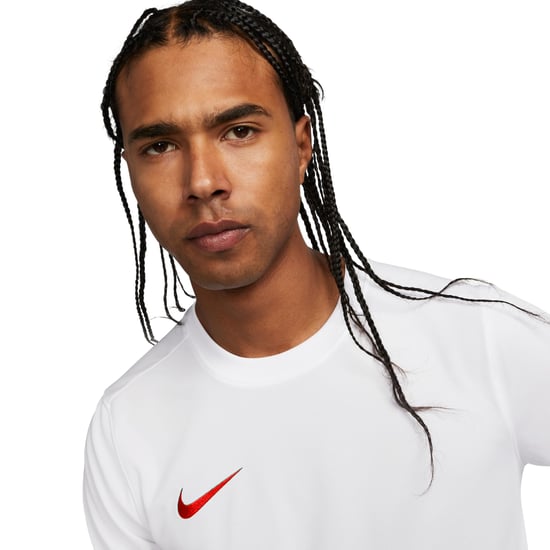 Nike Heren Dry Park VII trui met korte mouwen (Wit, Rood) - Image 4