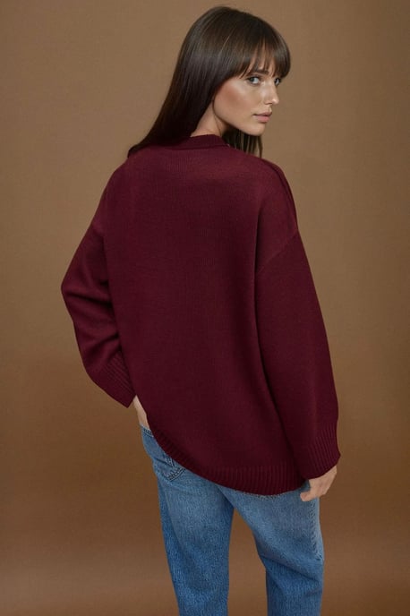 Dikke Gebreide Crewneck Lange Trui - Image 5
