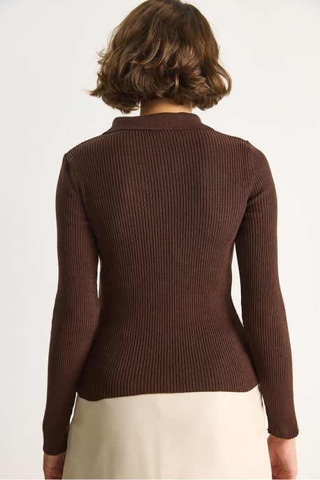 Sweater met Ritskraag - Image 6