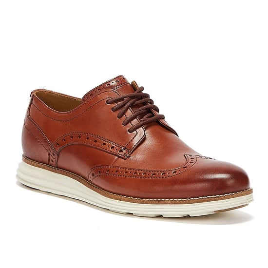 Cole Haan ØriginalGrand Shortwing Oxford Heren Bruin/Wit Brogues - Image 2