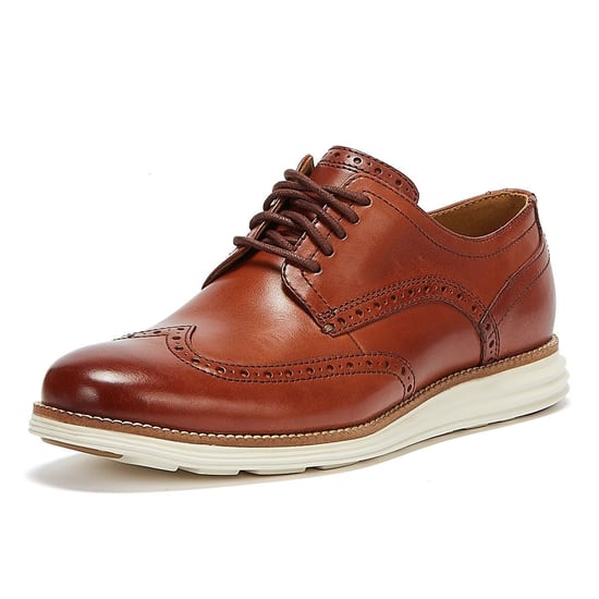 Cole Haan ØriginalGrand Shortwing Oxford Heren Bruin/Wit Brogues - Image 3