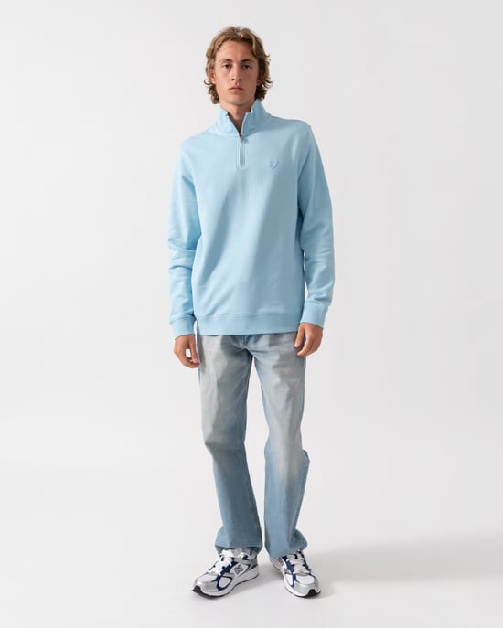 Kwartas Sweatshirt in Lichtblauw - Image 1