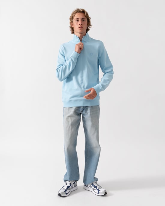 Kwartas Sweatshirt in Lichtblauw - Image 3