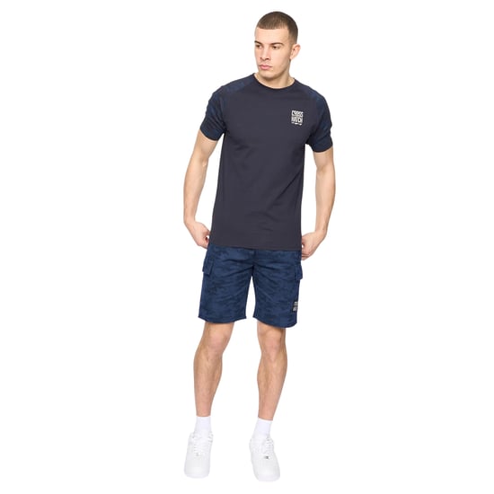 Crosshatch Heren Janscore Elastische Taille Cargo Korte Broek (Marine) - Image 3