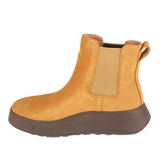 Fit Flop Dames/Dames F-Mode Leren Enkellaarsjes (Bruin) - Image 2