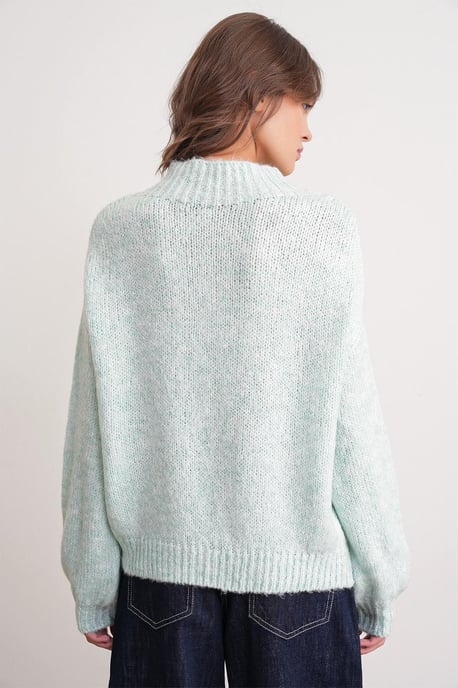 Relaxed Fit Crew Neck Dikke Gebreide Trui - Image 6