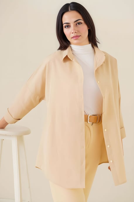 Ontspannen Fit Poplin Shirt met Knopen Sluiting - Image 2