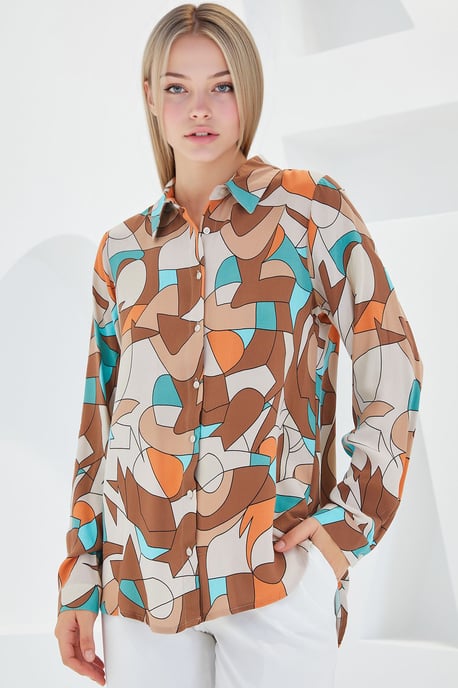 Gestreepte Lange Mouwen Shirt - Image 1